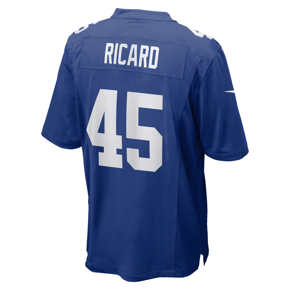 Men's New York Giants Patrick Ricard Nike  Royal Team Game Jersey - Image 4