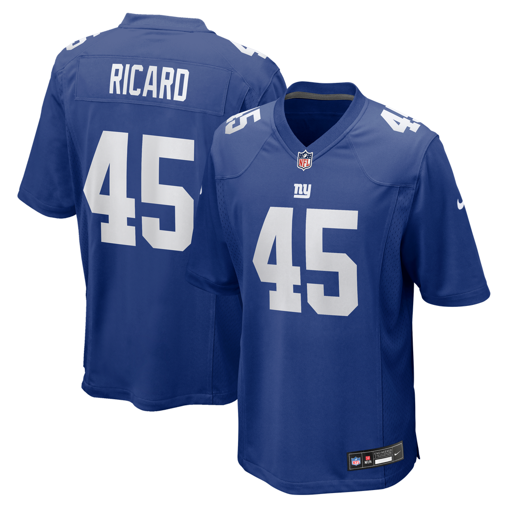 Men's New York Giants Patrick Ricard Nike  Royal Team Game Jersey - Image 1