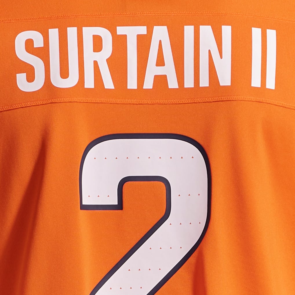 Men's Denver Broncos Patrick Surtain II Nike Orange Team Game Jersey - Image 13