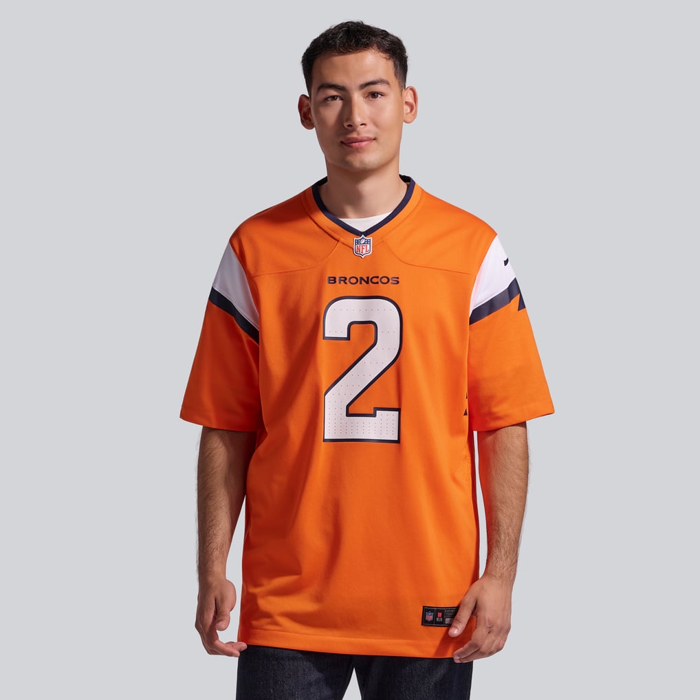 Men's Denver Broncos Patrick Surtain II Nike Orange Team Game Jersey - Image 3