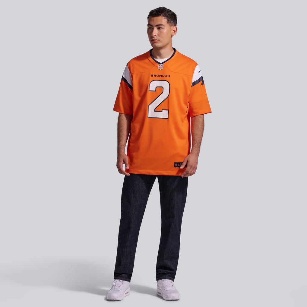 Men's Denver Broncos Patrick Surtain II Nike Orange Team Game Jersey - Image 5