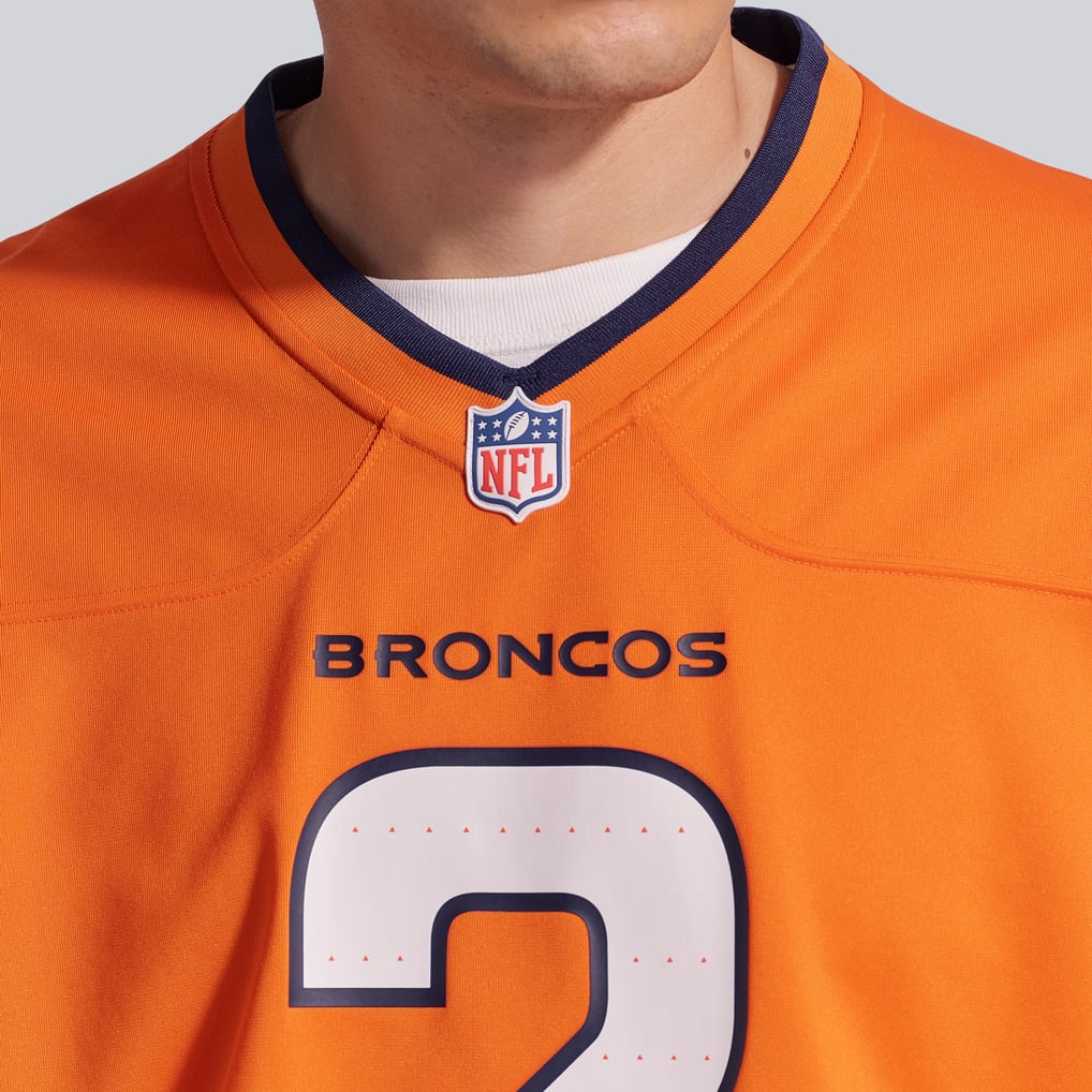 Men's Denver Broncos Patrick Surtain II Nike Orange Team Game Jersey - Image 9