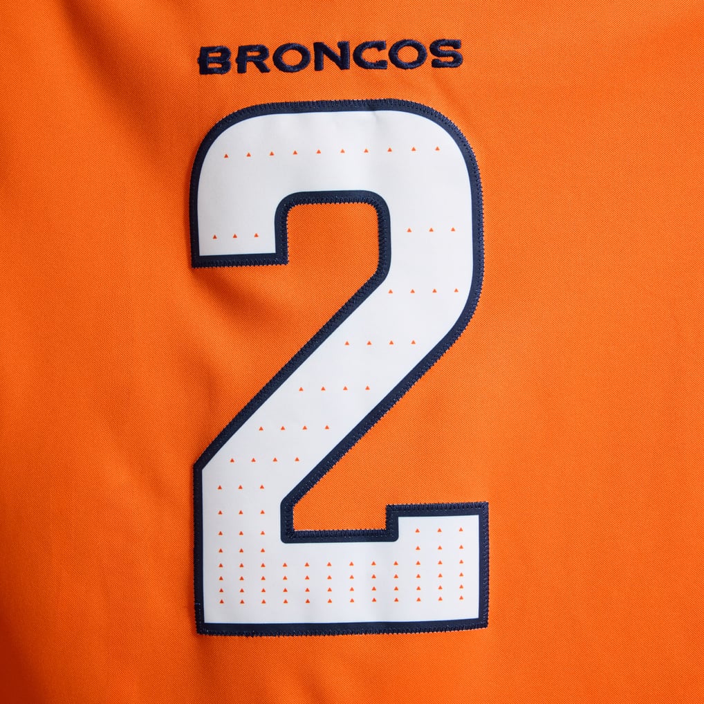 Men's Denver Broncos Patrick Surtain II Nike Orange Team Vapor F.U.S.E. Stitched Limited Jersey - Image 11