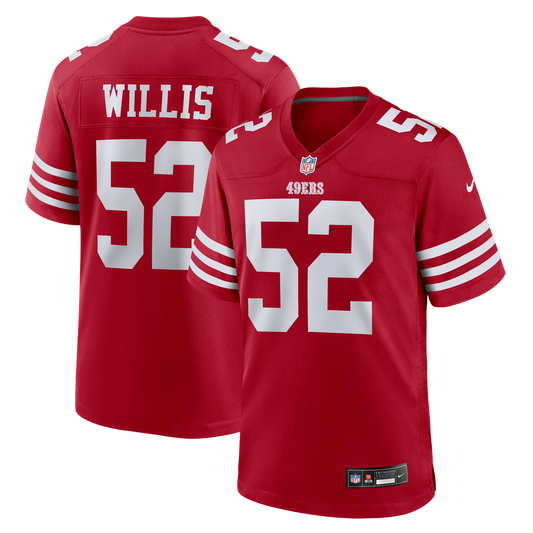 Men's San Francisco 49ers Patrick Willis Nike Scarlet Retired Player Game Jersey - Image 1