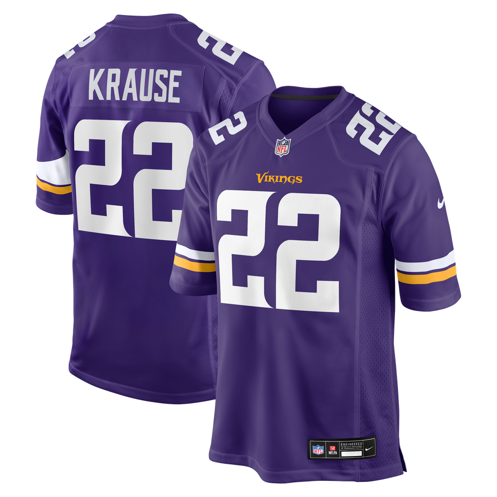 Men's Minnesota Vikings Paul Krause Nike Purple Game Retired Player Jersey - Image 2