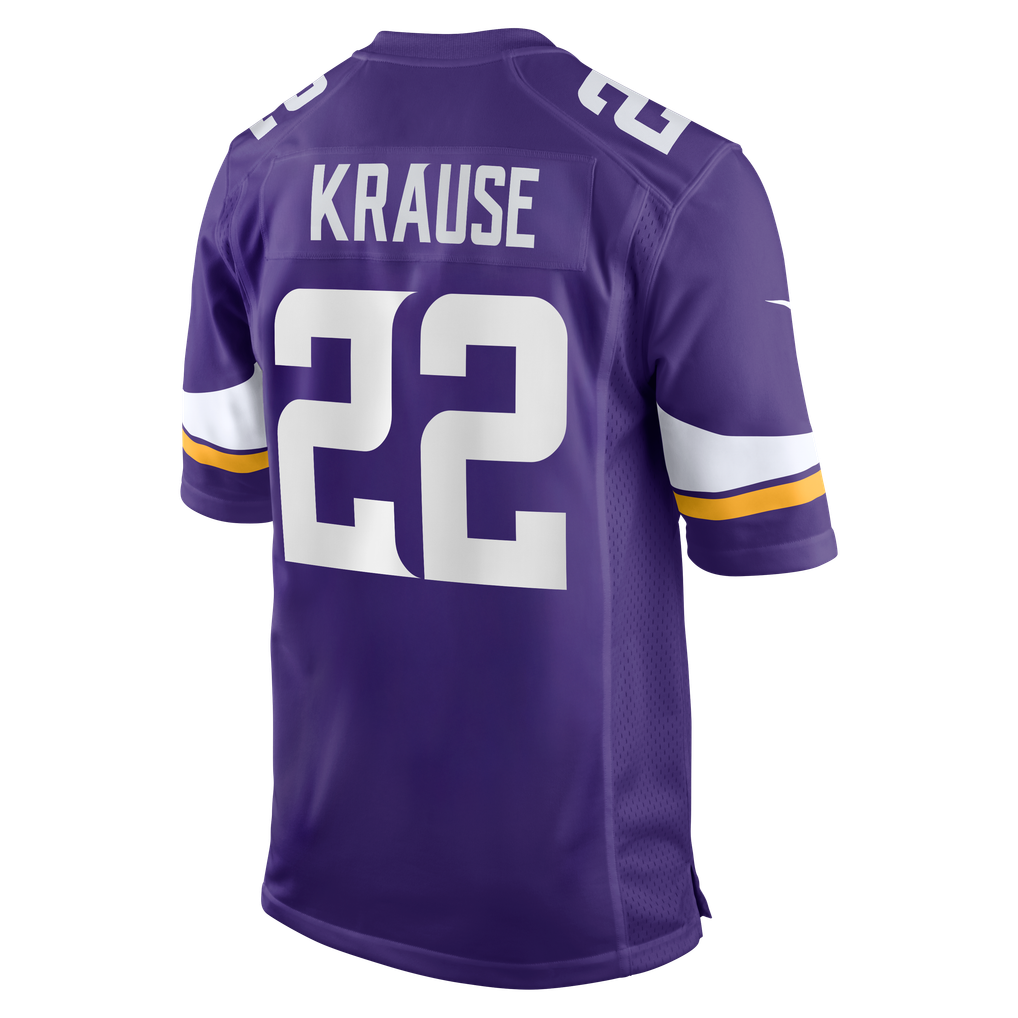 Men's Minnesota Vikings Paul Krause Nike Purple Game Retired Player Jersey - Image 4