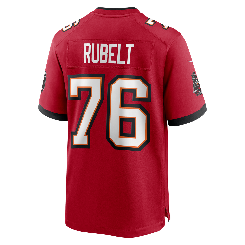 Men's Tampa Bay Buccaneers Paul Rubelt Nike Red Team Game Jersey - Image 6