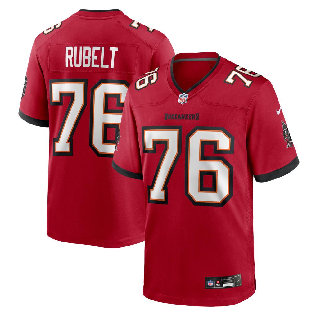 Men's Tampa Bay Buccaneers Paul Rubelt Nike Red Team Game Jersey - Image 1