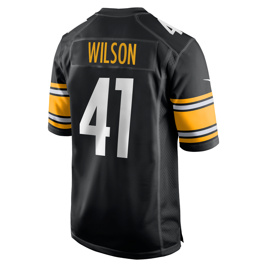 Men's Pittsburgh Steelers Payton Wilson Nike Black  Game Jersey - Image 4