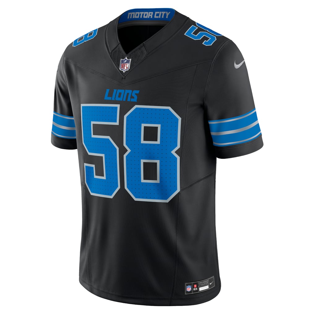 Men's Detroit Lions Penei Sewell Nike Black Vapor F.U.S.E. Alternate Limited Jersey - Image 3