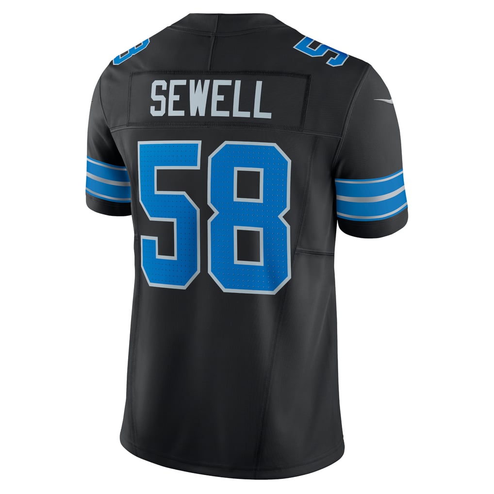 Men's Detroit Lions Penei Sewell Nike Black Vapor F.U.S.E. Alternate Limited Jersey - Image 4