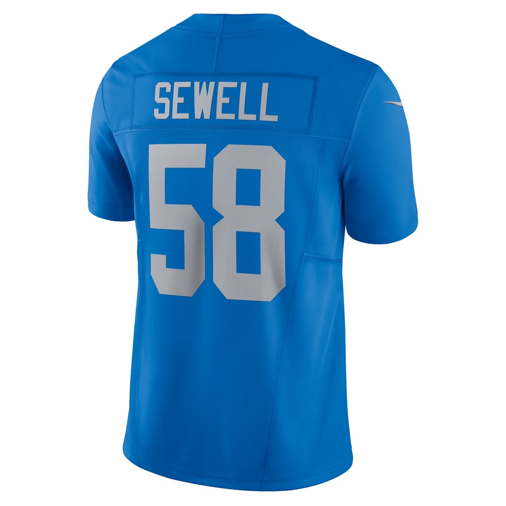 Men's Detroit Lions Penei Sewell Nike Blue Vapor F.U.S.E. Alternate Limited Jersey - Image 4