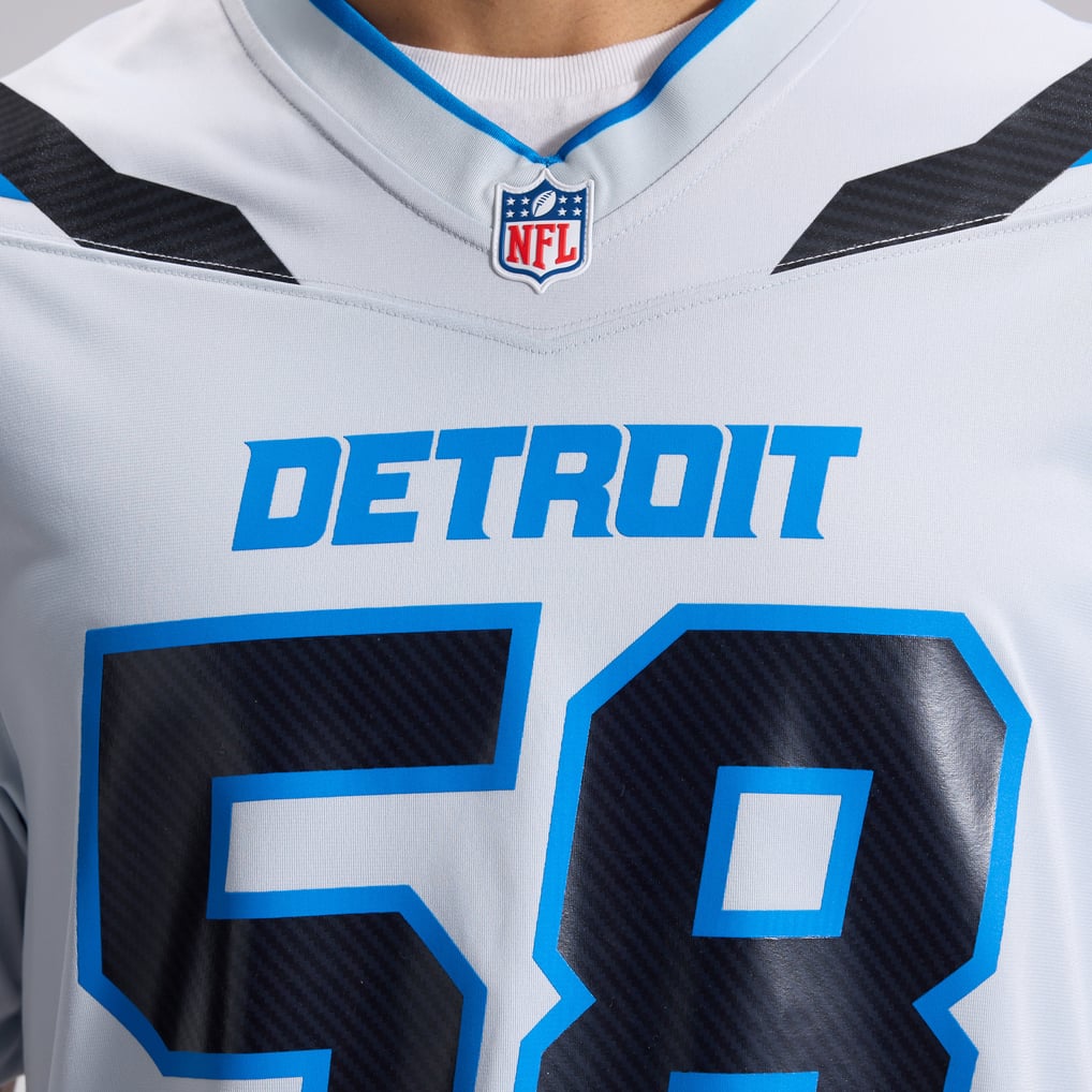 Men's Detroit Lions Penei Sewell Nike Silver 2026 Rivalries Collection Game Jersey - Image 11