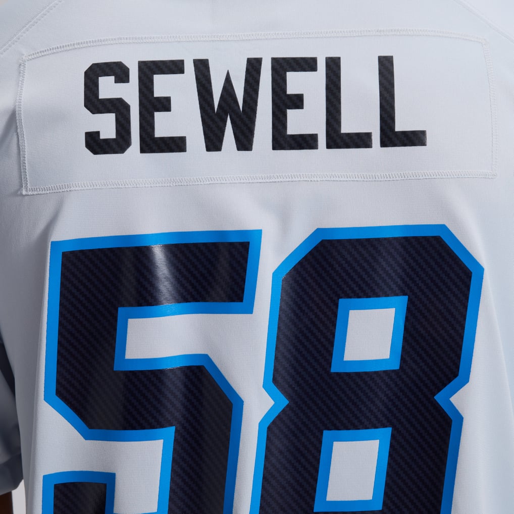 Men's Detroit Lions Penei Sewell Nike Silver 2026 Rivalries Collection Game Jersey - Image 12