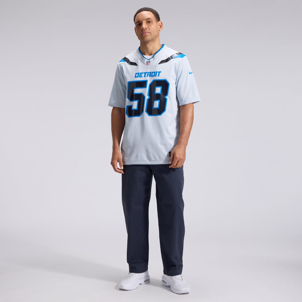 Men's Detroit Lions Penei Sewell Nike Silver 2026 Rivalries Collection Game Jersey - Image 5