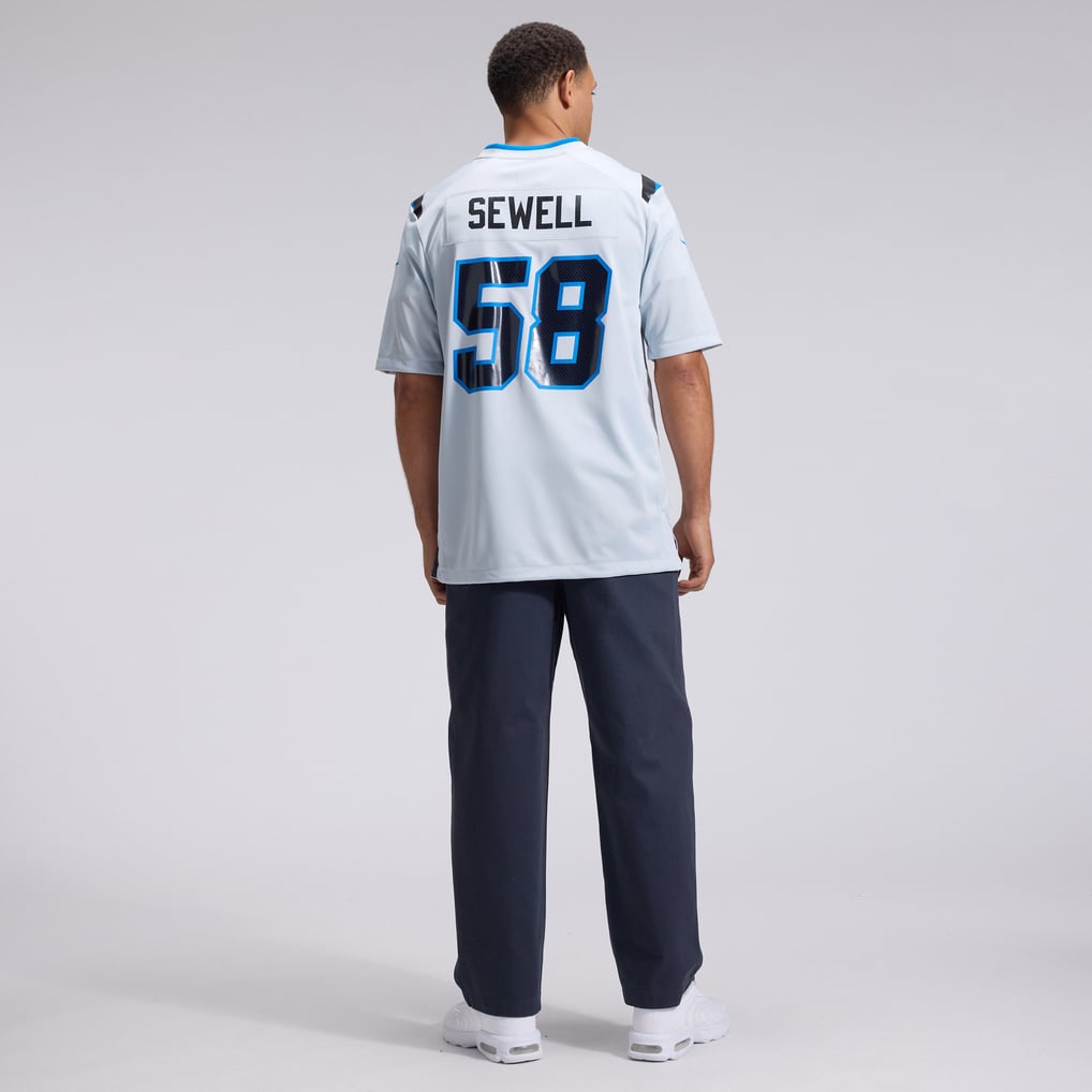 Men's Detroit Lions Penei Sewell Nike Silver 2026 Rivalries Collection Game Jersey - Image 6