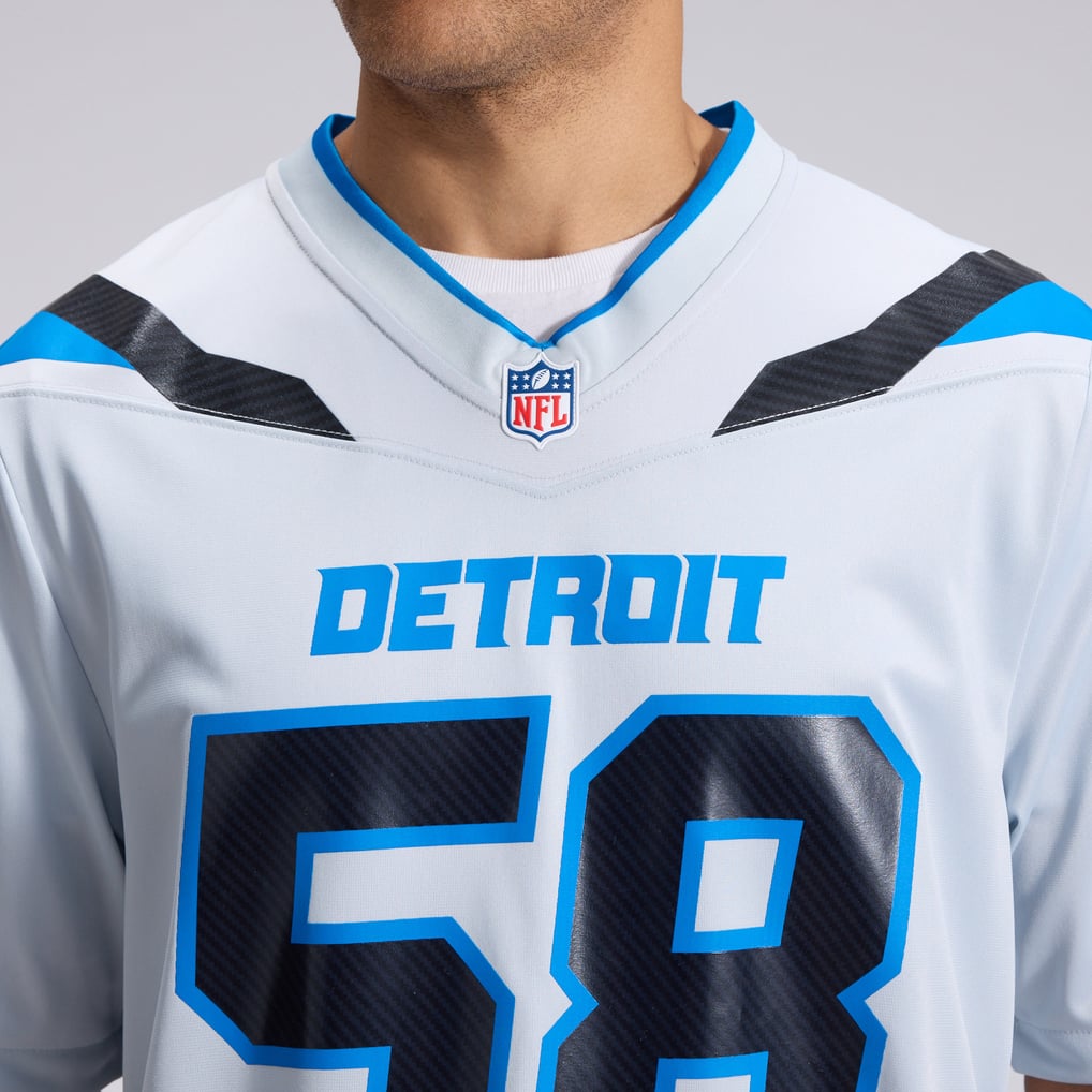 Men's Detroit Lions Penei Sewell Nike Silver 2026 Rivalries Collection Game Jersey - Image 9