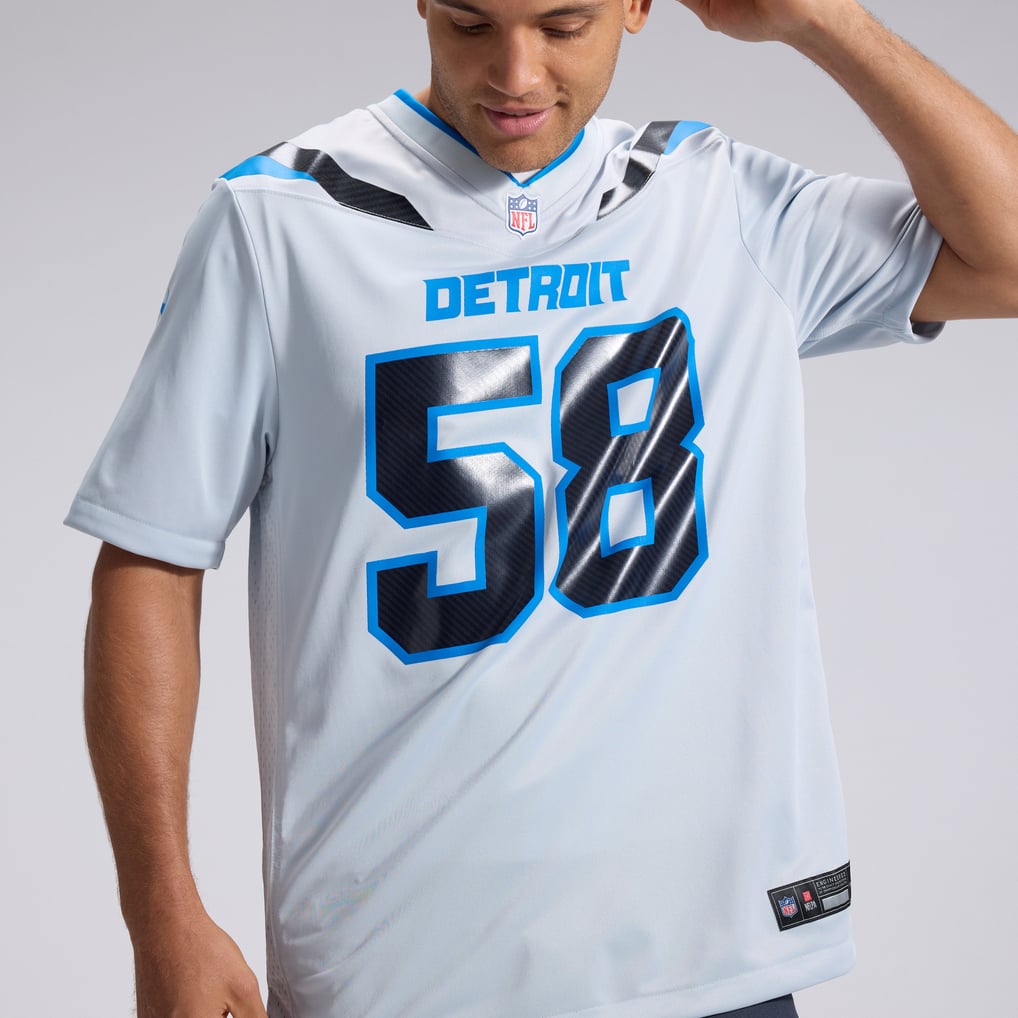 Men's Detroit Lions Penei Sewell Nike Silver 2026 Rivalries Collection Game Jersey - Image 10