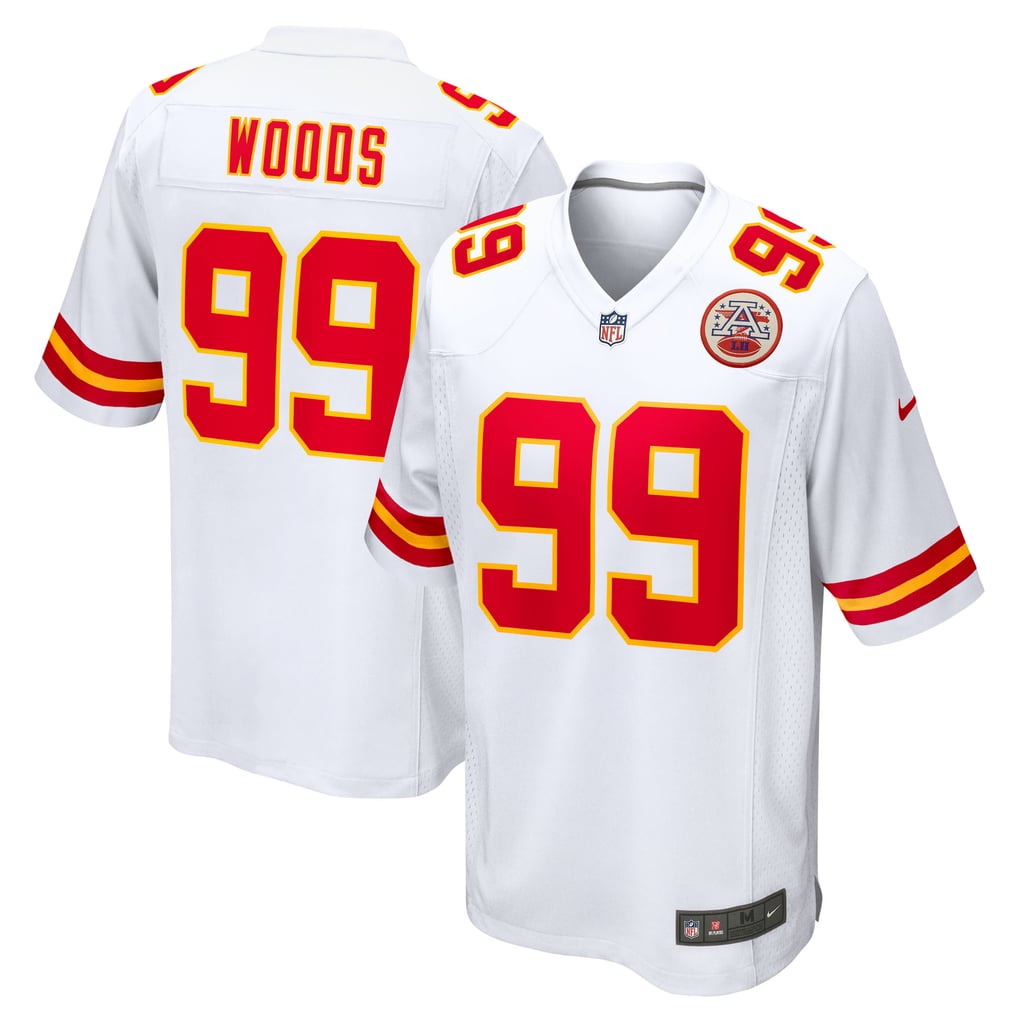 Men's Kansas City Chiefs Peter Woods Nike White Game Jersey - Image 2