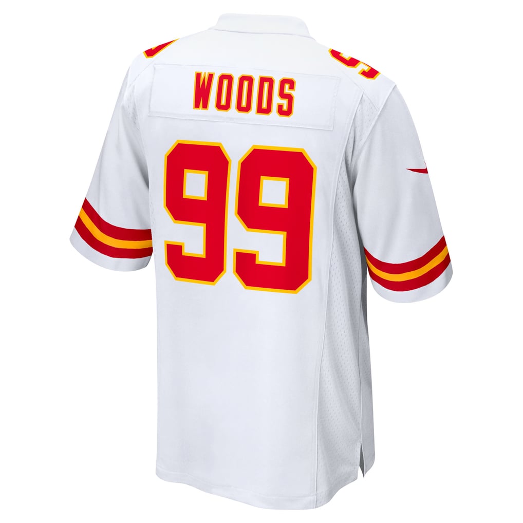 Men's Kansas City Chiefs Peter Woods Nike White Game Jersey - Image 4