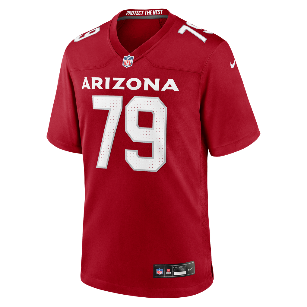 Men's Arizona Cardinals PJ Mustipher Nike  Cardinal Team Game Jersey - Image 3