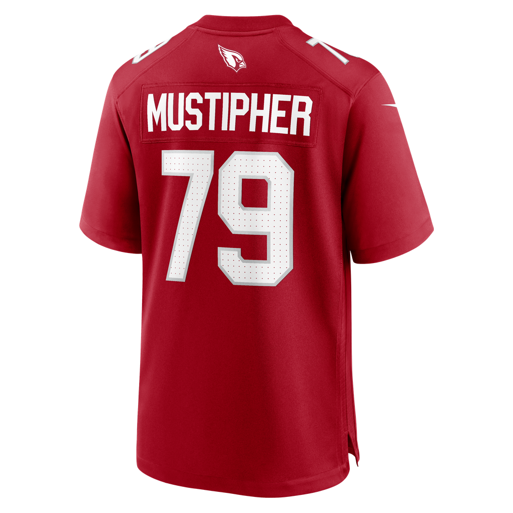 Men's Arizona Cardinals PJ Mustipher Nike  Cardinal Team Game Jersey - Image 4