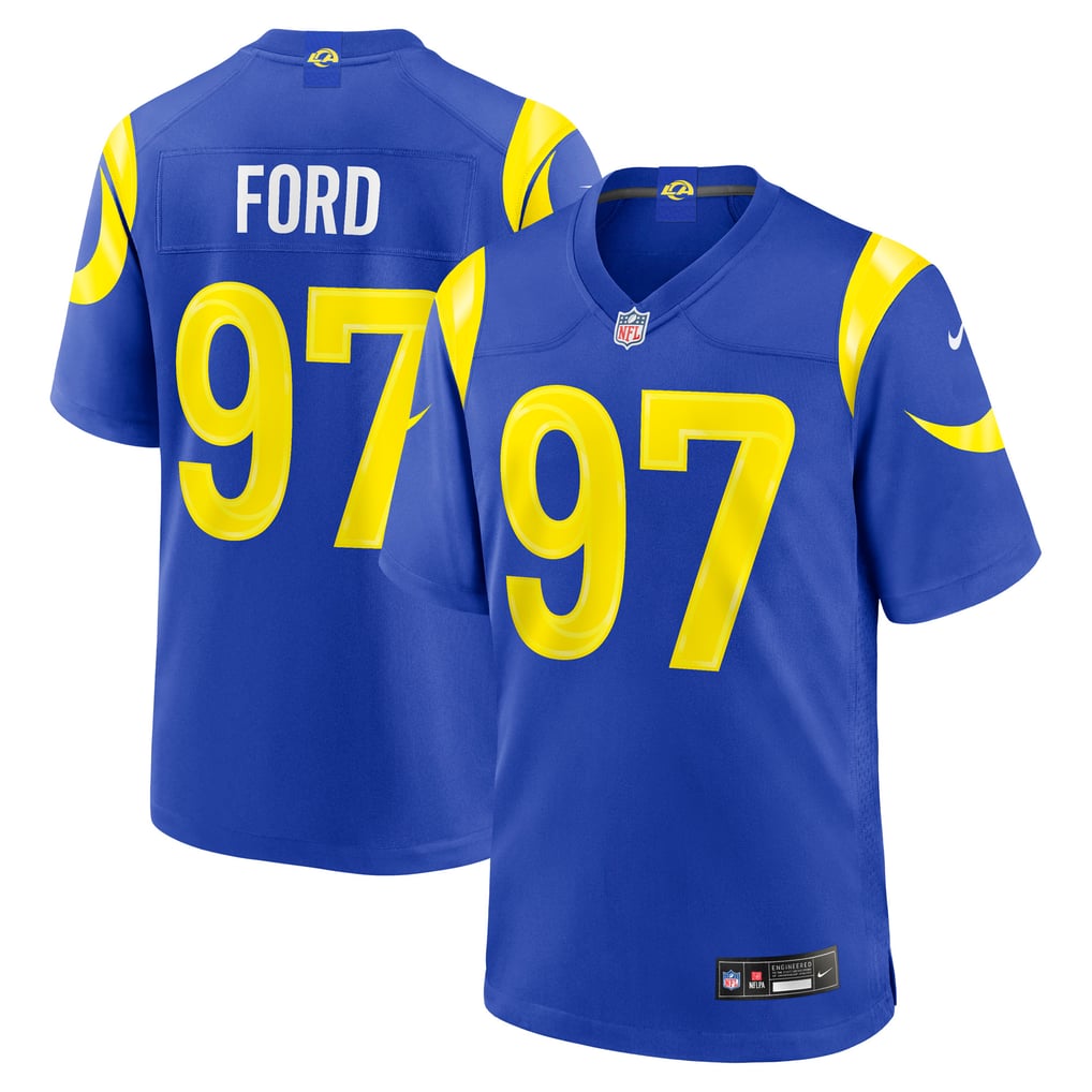 Men's Los Angeles Rams Poona Ford Nike Royal Game Jersey - Image 2