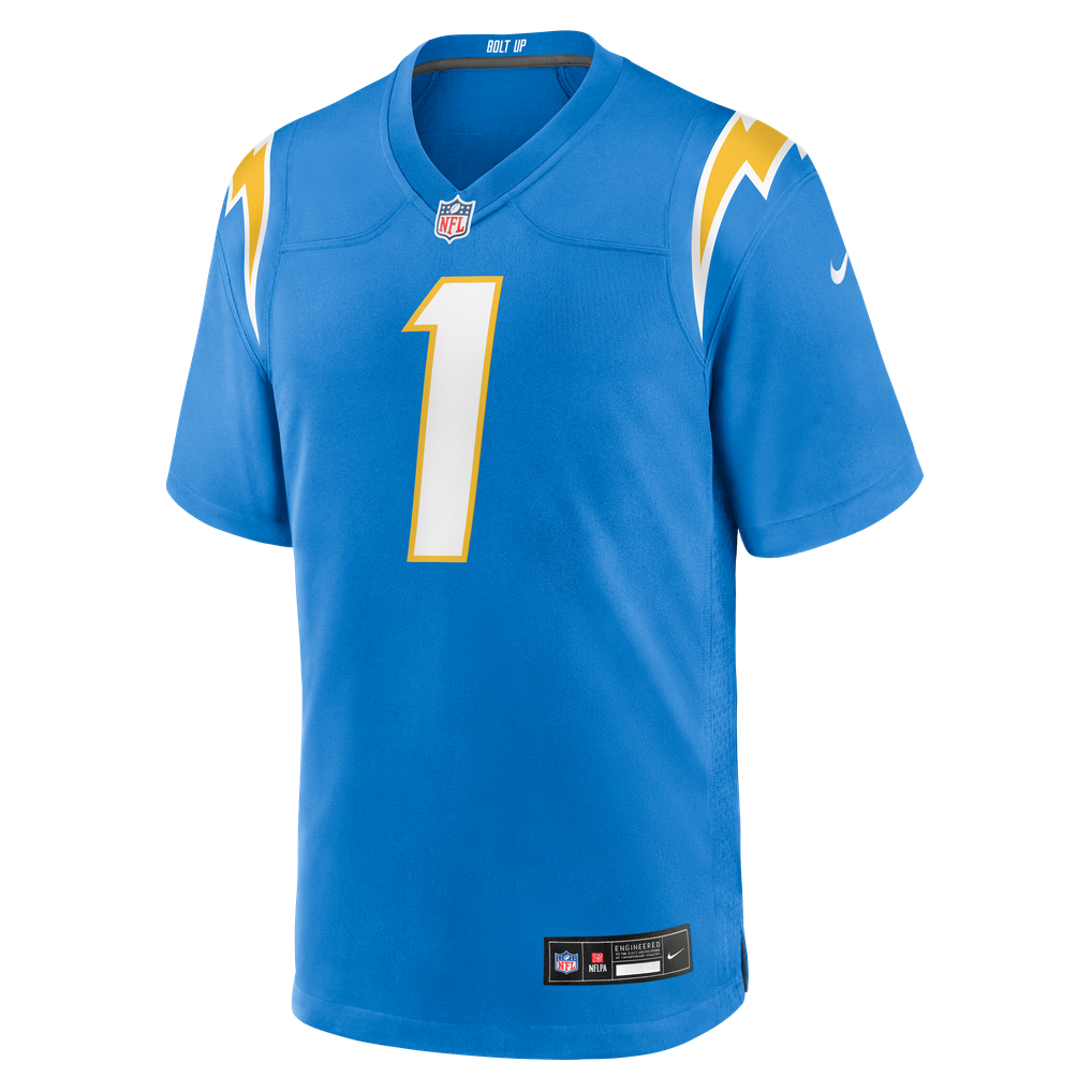 Men's Los Angeles Chargers Akheem Mesidor Nike Powder Blue Team Game Jersey - Image 3