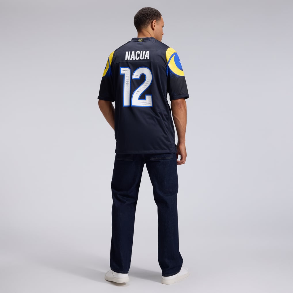 Men's Los Angeles Rams Puka Nacua Nike Dark Blue Rivalries Collection Game Jersey - Image 6