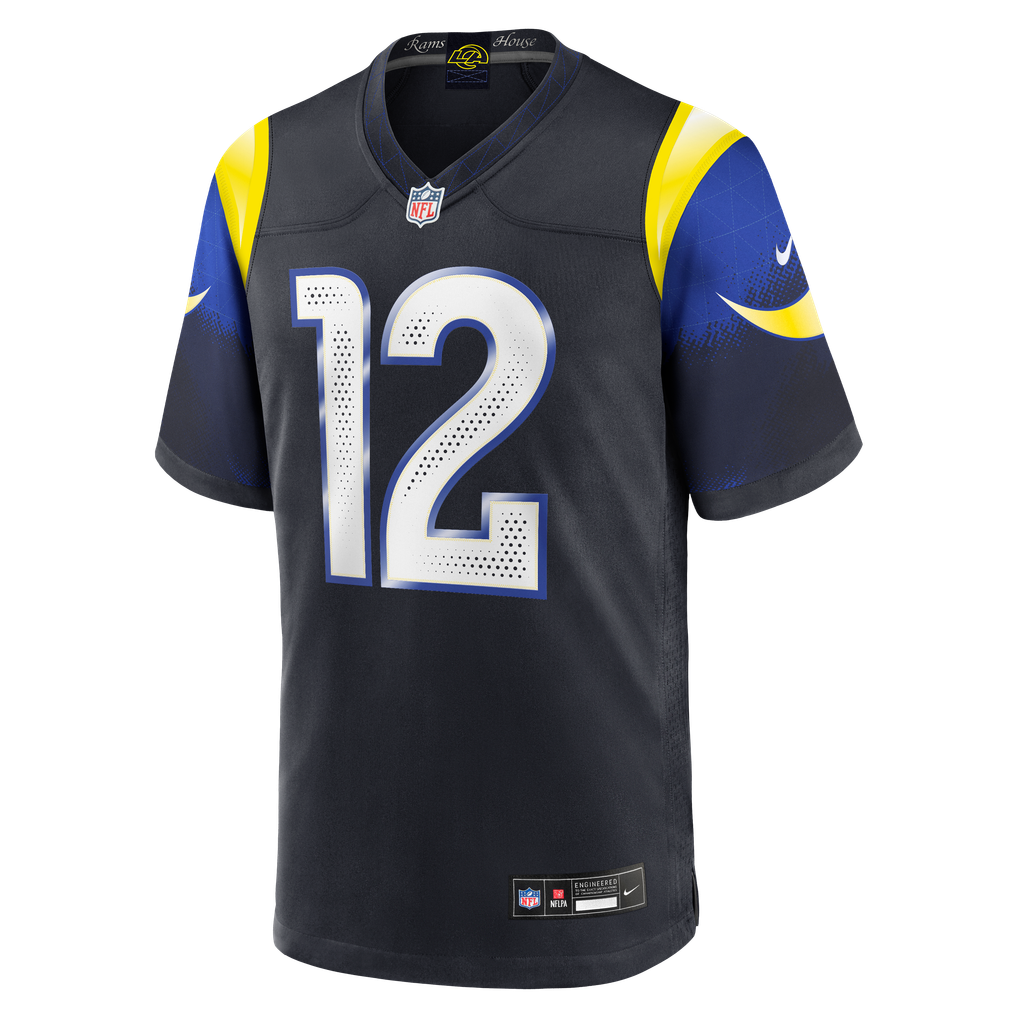 Men's Los Angeles Rams Puka Nacua Nike Dark Blue Rivalries Collection Game Jersey - Image 7