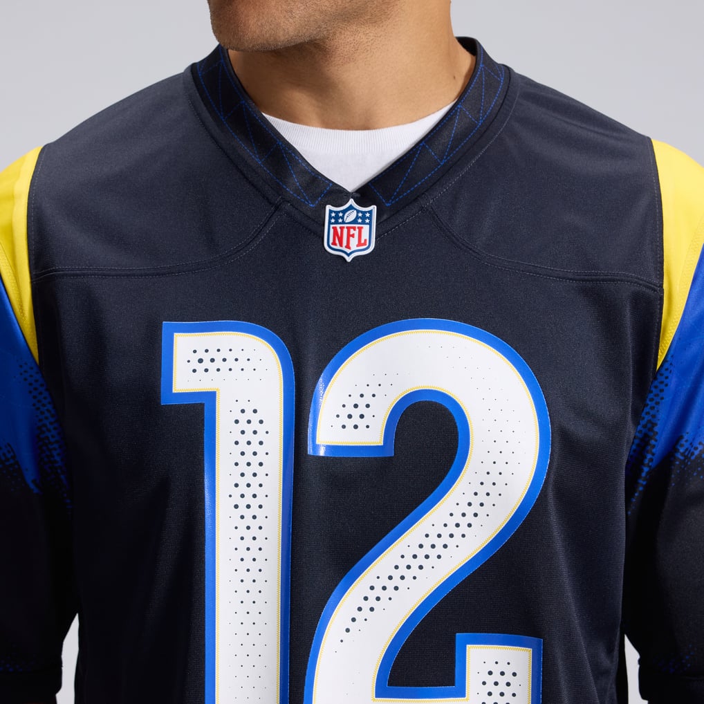 Men's Los Angeles Rams Puka Nacua Nike Dark Blue Rivalries Collection Game Jersey - Image 9