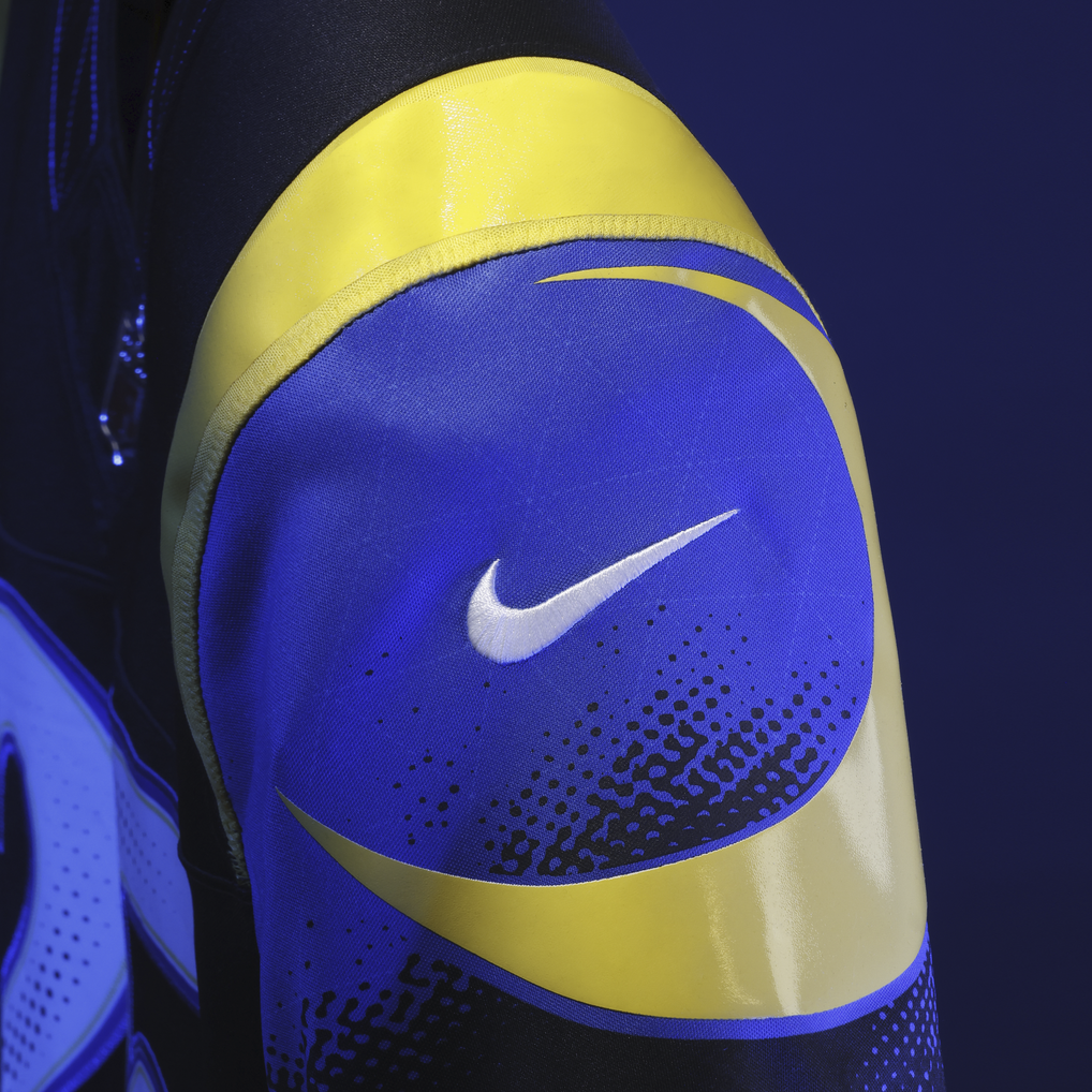 Men's Los Angeles Rams Puka Nacua Nike Dark Blue Rivalries Collection Stitched Limited Jersey - Image 13