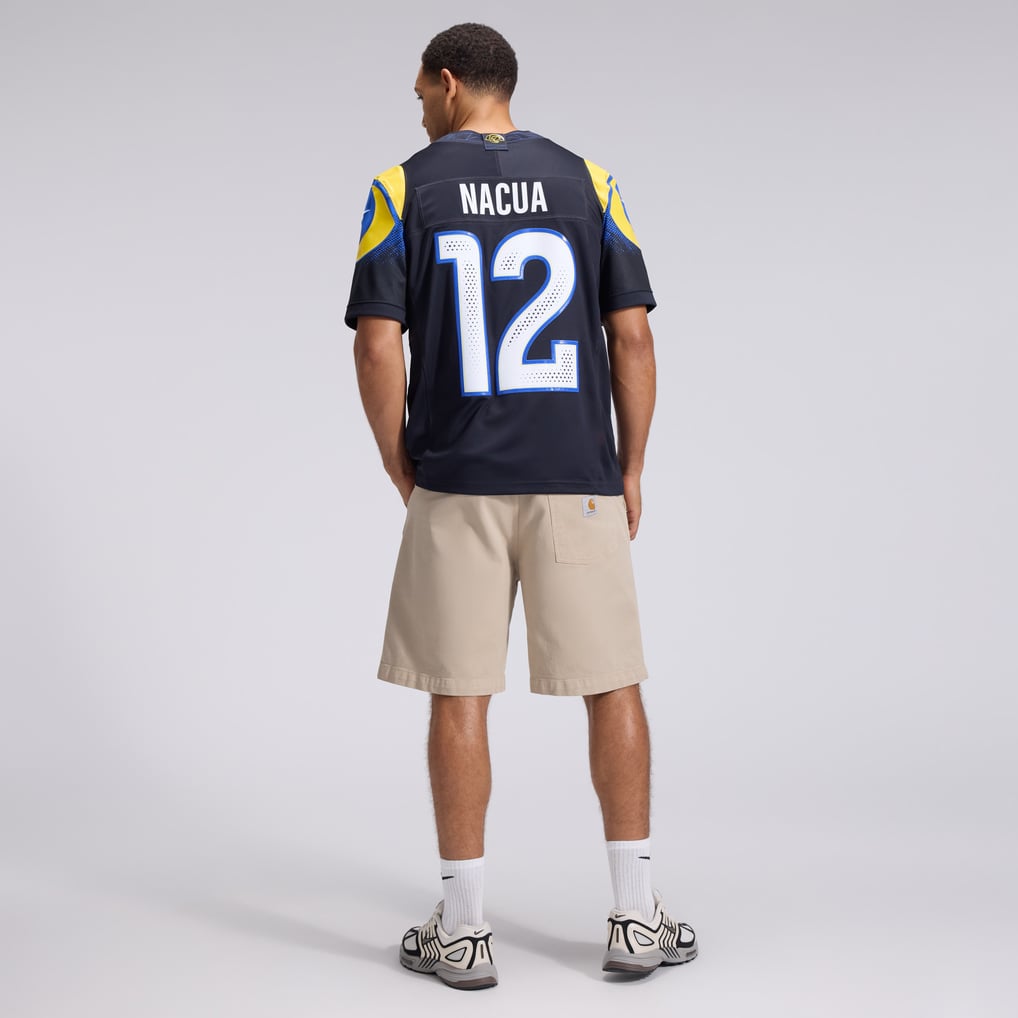 Men's Los Angeles Rams Puka Nacua Nike Dark Blue Rivalries Collection Stitched Limited Jersey - Image 6