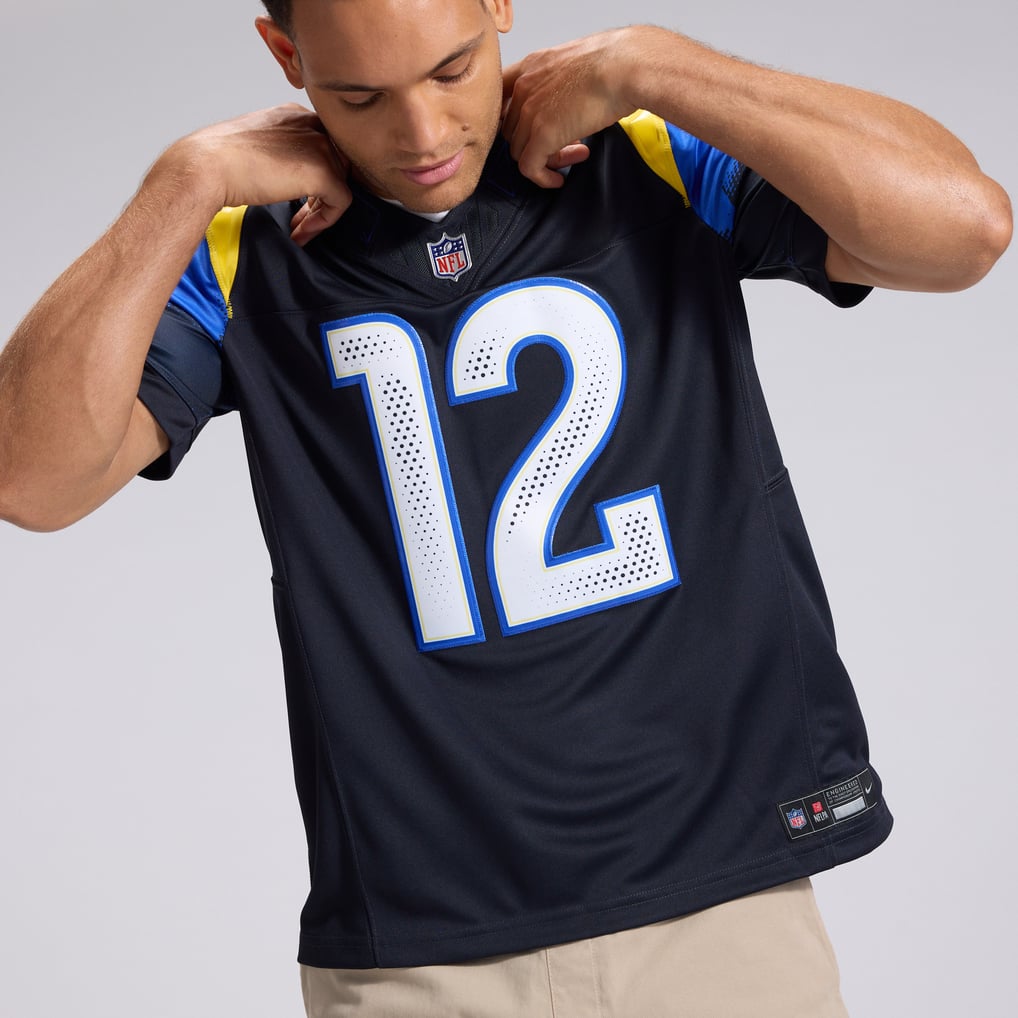 Men's Los Angeles Rams Puka Nacua Nike Dark Blue Rivalries Collection Stitched Limited Jersey - Image 10