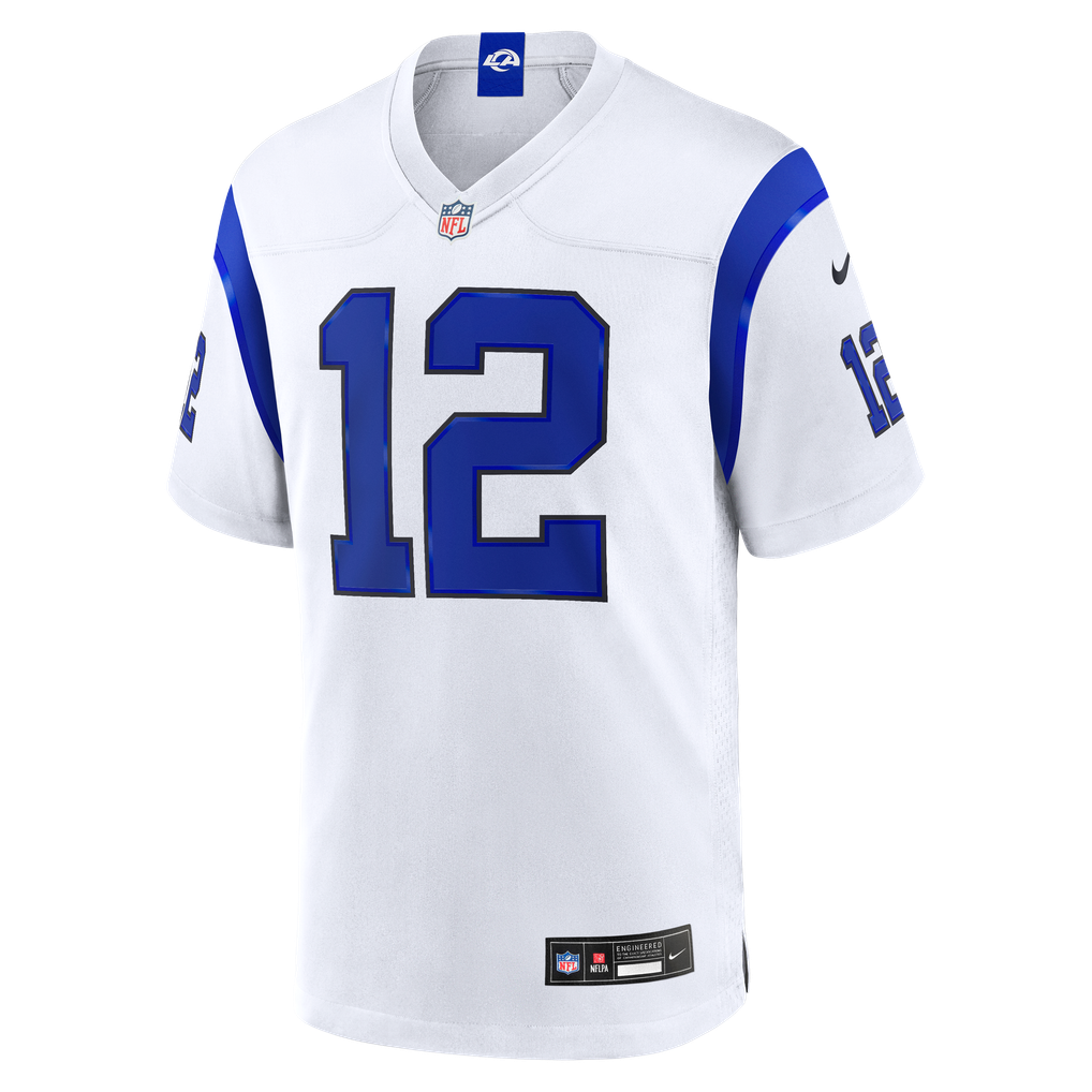 Men's Los Angeles Rams Puka Nacua Nike Fearsome White Game Jersey - Image 3