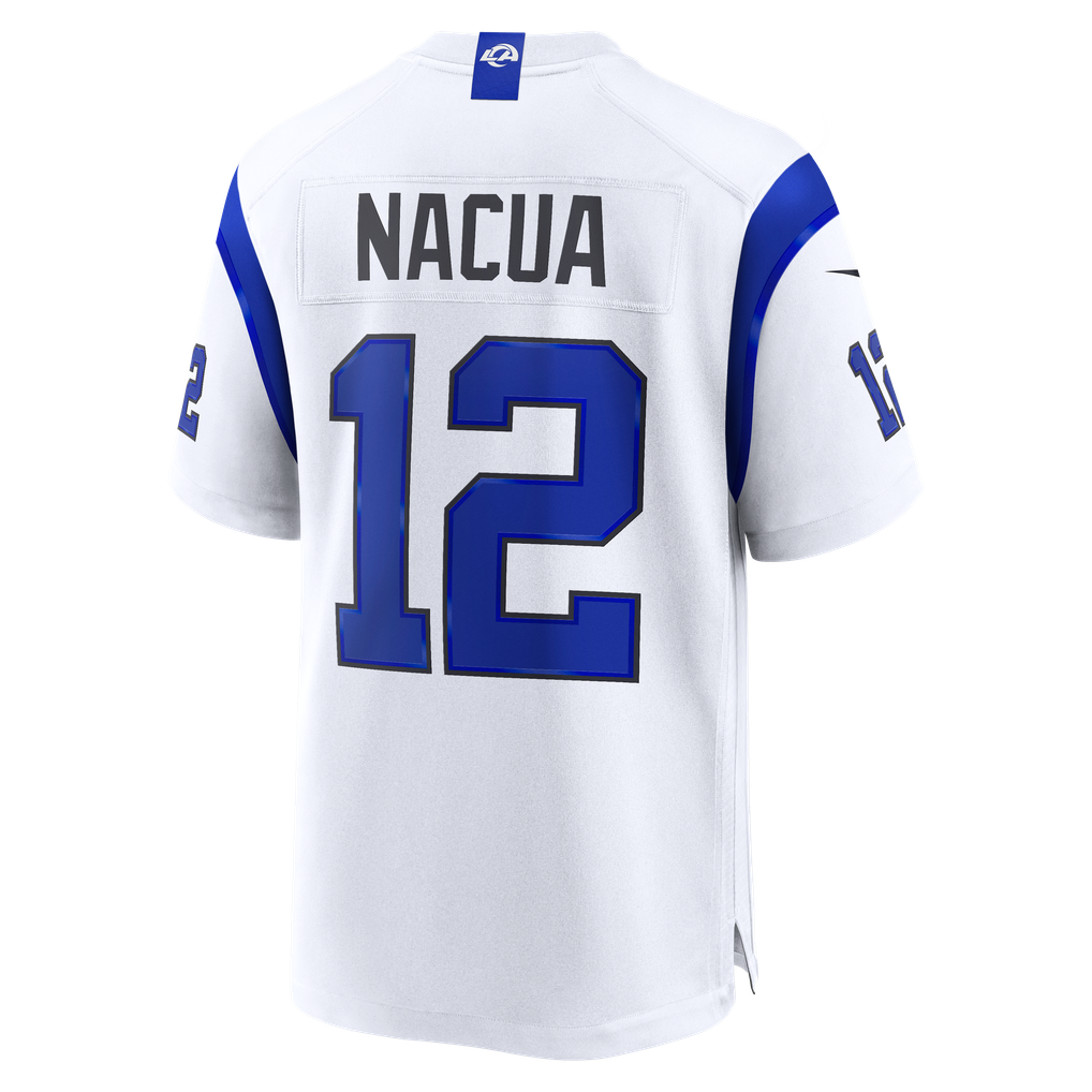 Men's Los Angeles Rams Puka Nacua Nike Fearsome White Game Jersey - Image 4