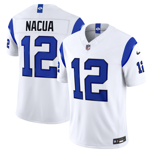 Men's Los Angeles Rams Puka Nacua Nike Fearsome White Vapor F.U.S.E. Stitched Limited Jersey - Image 1