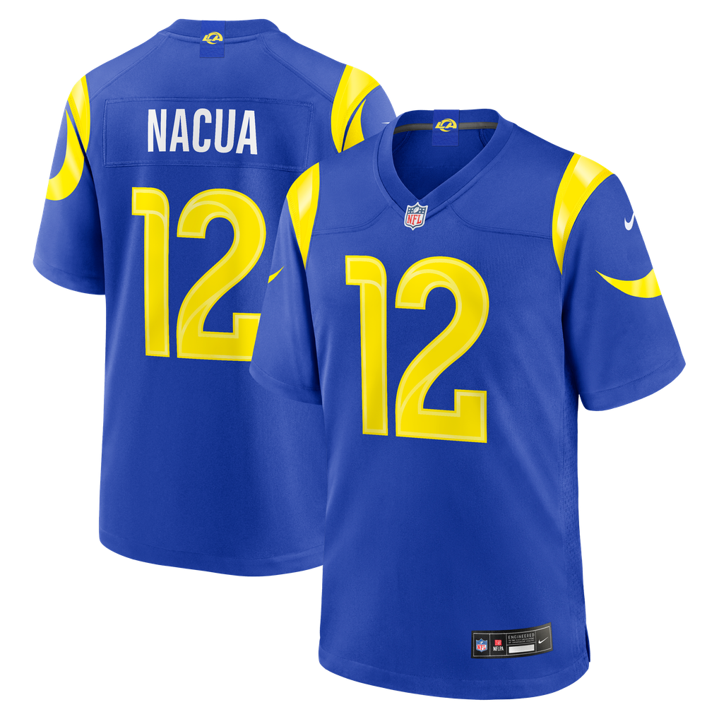 Men's Los Angeles Rams Puka Nacua Nike Royal Team Game Player Jersey - Image 1