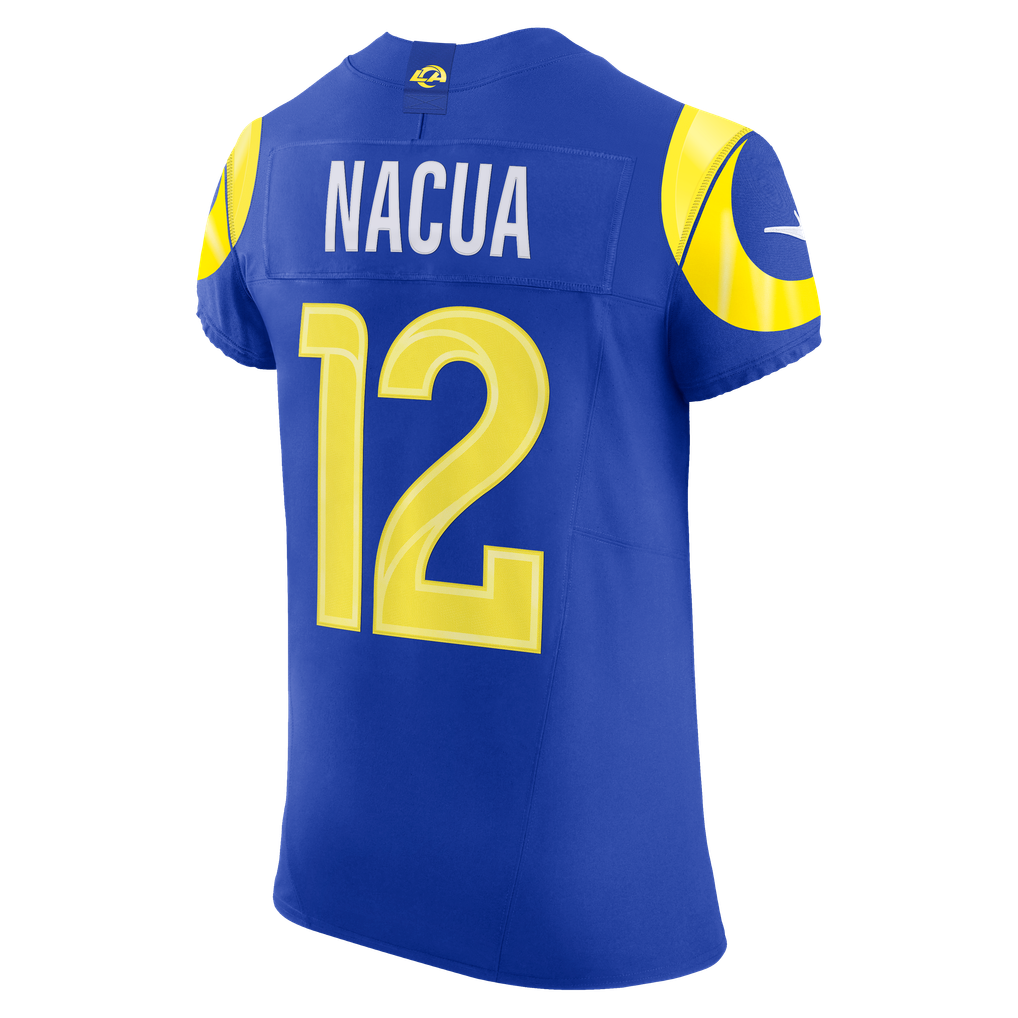 Men's Los Angeles Rams Puka Nacua Nike Royal Team Vapor F.U.S.E. Elite Jersey - Image 4