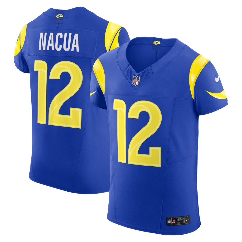 Men's Los Angeles Rams Puka Nacua Nike Royal Team Vapor F.U.S.E. Elite Jersey - Image 1