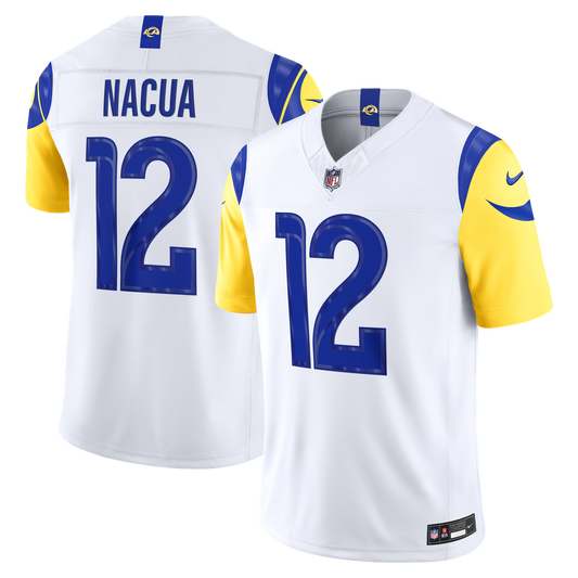 Men's Los Angeles Rams Puka Nacua Nike White Vapor F.U.S.E. Stitched Limited Jersey - Image 1