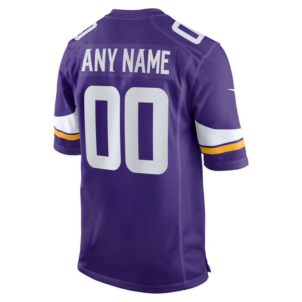Men's Minnesota Vikings Nike Purple Custom Game Jersey - Image 4