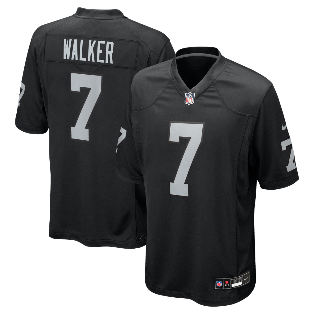 Men's Las Vegas Raiders Quay Walker Nike  Black Team Game Jersey - Image 2