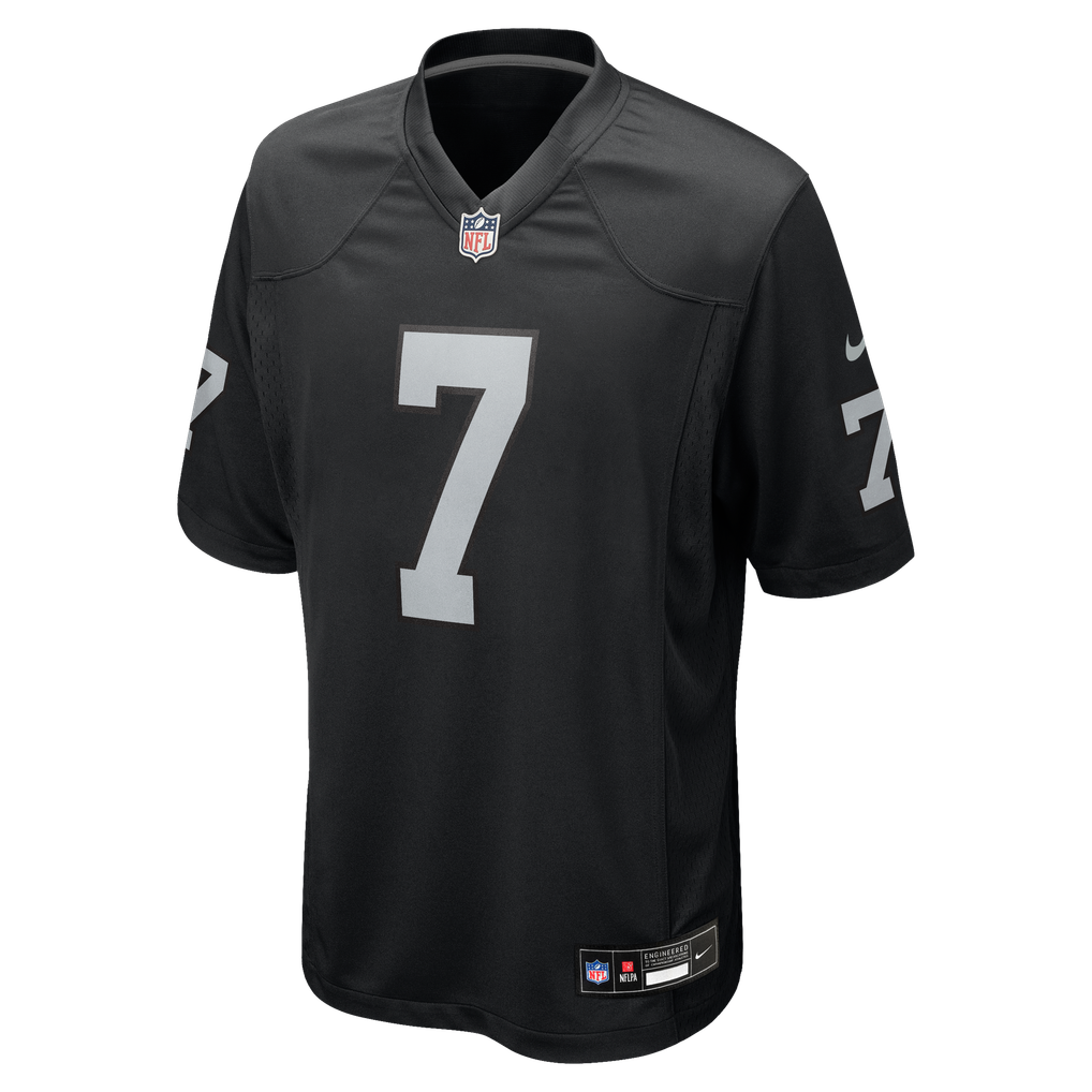 Men's Las Vegas Raiders Quay Walker Nike  Black Team Game Jersey - Image 3