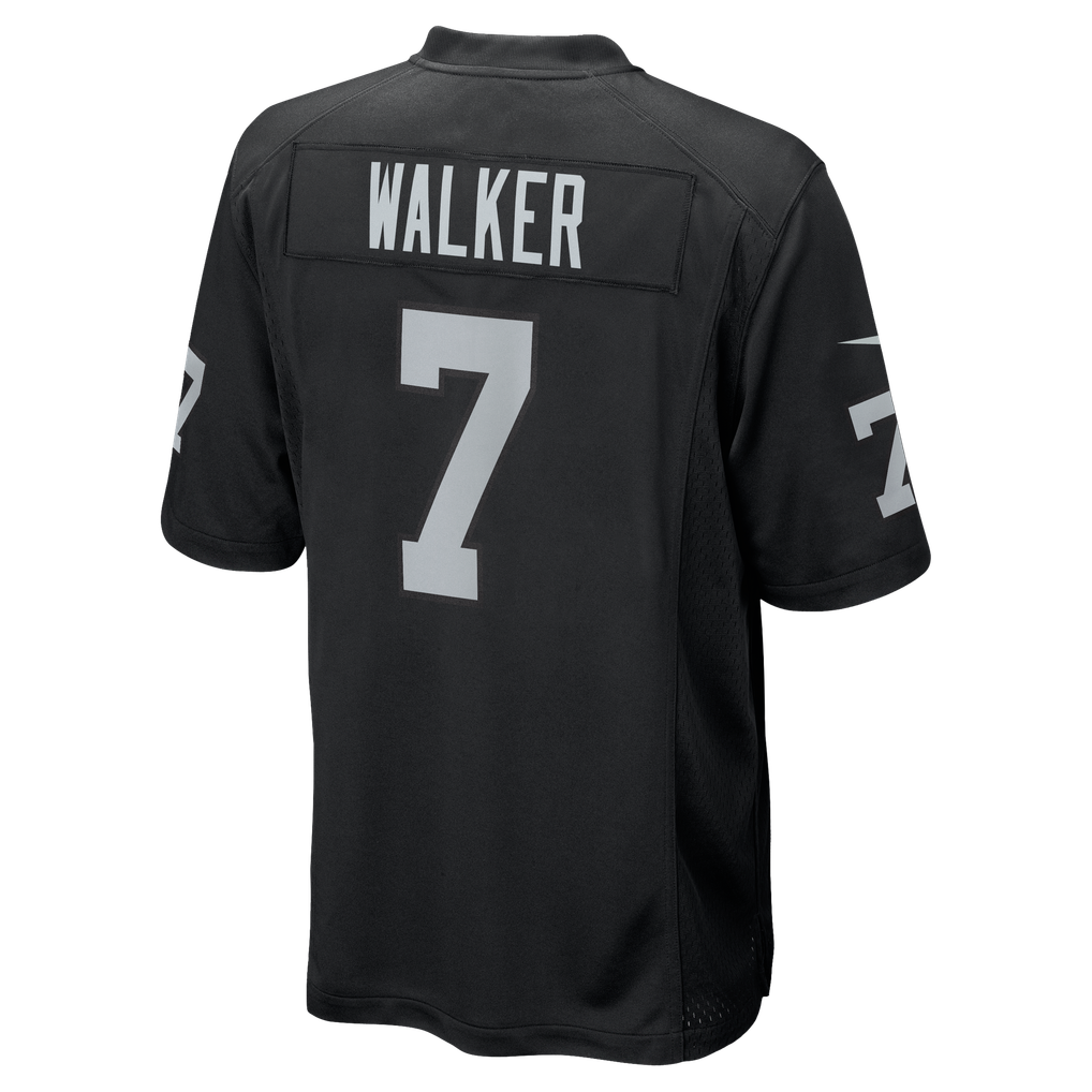 Men's Las Vegas Raiders Quay Walker Nike  Black Team Game Jersey - Image 4
