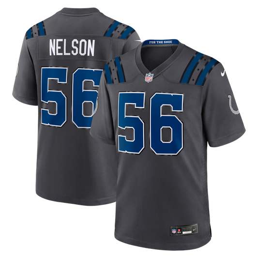 Men's Indianapolis Colts Quenton Nelson Nike Anthracite 2026 Rivalries Collection Game Jersey - Image 1