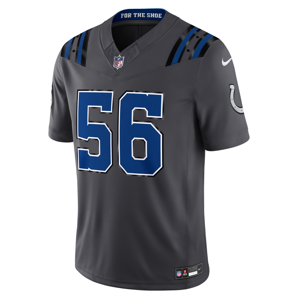 Men's Indianapolis Colts Quenton Nelson Nike Anthracite 2026 Rivalries Collection Stitched Limited Jersey - Image 3