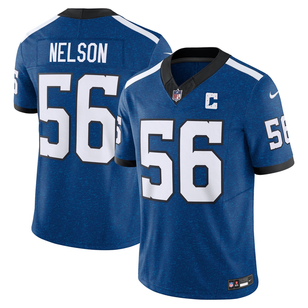 Men's Indianapolis Colts Quenton Nelson Nike Blue Vapor F.U.S.E. Limited Jersey - Image 2