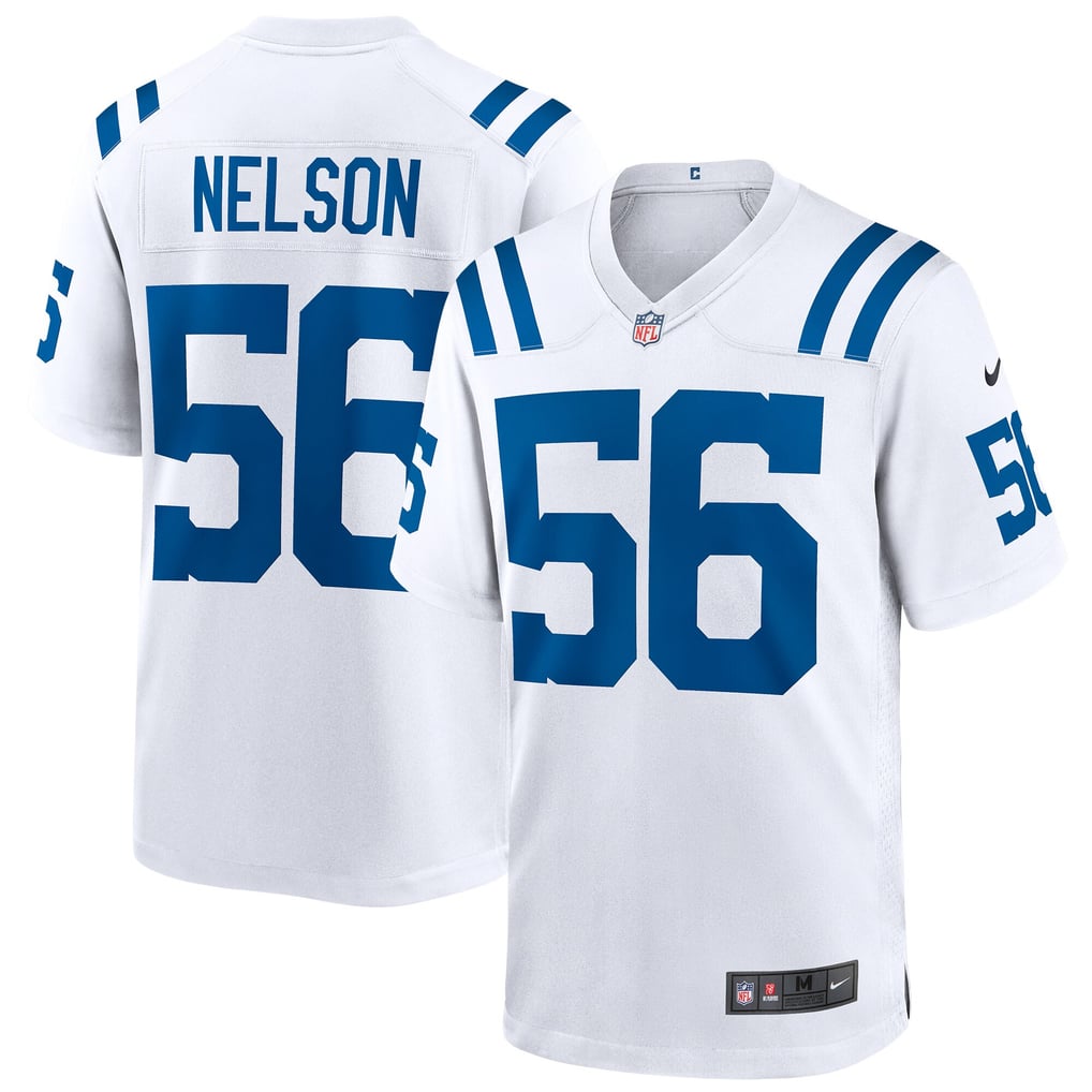 Men's Indianapolis Colts Quenton Nelson Nike White Game Player Jersey - Image 2