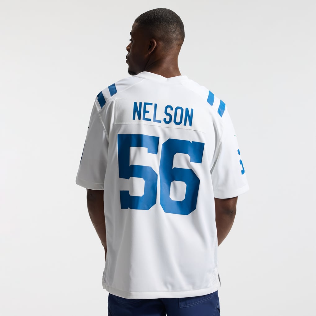 Men's Indianapolis Colts Quenton Nelson Nike White Game Player Jersey - Image 4